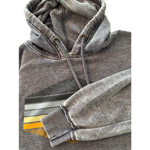 Hoodie | Mens M | Gypsy Life Surf Shop | Burnout Wash Fleece | Navy | Sweatshirt - Picture 6 of 7